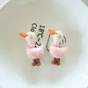 Acessórios de Joias de Resina de Patinho e Pássaro Brilhantes DIY Feito à Mão Acessórios Semi-Acabados Grampo de Cabelo Fivela de Sapato Materiais Decorativos