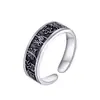 Anillo de Moda Versátil Estilo Chino Vintage Desgastado Personalidad Única Diseño Abierto