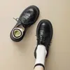 Zapatos de Cuero con Plataforma de Estilo Universitario Británico de Suela Gruesa para Mujer 2026 Nuevos Retro Versátiles Zapatos de Vestir Transfronterizos Talla Grande 33-43