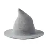 Suministro Transfronterizo del Popular Sombrero de Bruja de Ala Ancha de Amazon, Sombrero de Mago de Lana Gruesa Personalizado para Exteriores, Venta al por Mayor desde el Fabricante