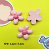 Flor de cinco pétalos brillante y colorida, accesorios de resina con pegamento en crema para manualidades, diadema hecha a mano, horquilla, funda para teléfono, hebilla para zapatos, pegatina para refrigerador