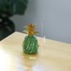 Novos enfeites criativos de abacaxi de vidro desenho animado para estudo em casa computador decoração de quarto presente carro enfeites de frutas