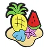 Serie de Verano Transfronteriza Charms para Zapatos Clogs Accesorios Goma Suave de PVC Versátil Playa Surf Dibujos Animados Decoraciones para Zapatos Charms Decorativos DIY