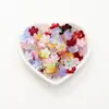 Cuentas de Cristal Graduado de Flor de Cerezo de Alta Transparencia, Forma de Flor de Cinco Pétalos Multicolor, Pulsera DIY Hecha a Mano, Collar, Joyería, Accesorios para Cuentas