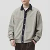 Sudadera Anyang de peso pesado estilo retro americano con bloques de color para hombre, sudadera de imitación de dos piezas con retazos y cuello vuelto, chaqueta nueva otoño 2026
