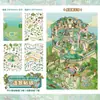 Senhor. Adesivos de Paisagem 3D em Papel Série Caleidoscópio 3 Cena de Jardim Estilo Europeu Divertido Alívio do Estresse Diário Colagem Arte