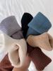 Suéter de Punto de Cuello Alto Medio Transfronterizo para Mujer Principios de Otoño Color Puro Ajustado Suéter de Fondo de Punto (2 Colores en Stock)