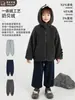 Calça de Amarrar Pés Infantil Wuli Bu Yi Calça Lanterna Solta de Inverno Com Pelúcia Bloqueio de Temperatura Quente Estilo Básico Versátil Calça de Tricô