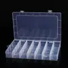 Organizador grande de plástico transparente desmontable de 28 compartimentos, almacenamiento con banda elástica, para joyas, juguetes, piezas, herramientas, caja de exhibición