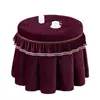 Nuevo Mantel Redondo con Forro de Felpa Engrosado Cubierta para Mesa de Centro Calentador Eléctrico Juego de Cubiertas para Mesa Redonda de Fuego Moda Simple