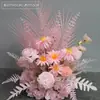 Flores de Casamento, Flores de Eucalipto, Decorações de Corredor, Flores Penduradas, Painel de KT para Fundo com Vasos de Flores Pendurados, Flores Decorativas para Área de Boas-Vindas