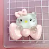 Luminoso Lazo Grande K Gato Accesorios de Resina Pegamento de Crema DIY Hecho en Casa Funda para Teléfono Móvil Pasador Caja para Auriculares Pegatina para Refrigerador