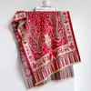 Jarrón Jacquard con Diseño de Flor de Anacardo Paisley Vintage, Chal Grande para Mujer, Bufanda Jacquard de Doble Cara Imitación Cachemira, Nuevo Estilo Otoño/Invierno 2026