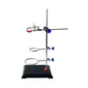 Soporte de Hierro Xingjiu Bastidor de Laboratorio Bastidor Cuadrado Estándar Soporte Soporte para Titulación Soporte Fijo Pinza Mariposa para Uso en Laboratorio