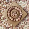 Raíz de Bodhi Natural Tallada Flor de Cinco Hojas de Múltiples Tesoros Pulsera DIY Pulsera Hecha a Mano con Cuentas Cuentas Espaciadoras Accesorios de Joyería Venta al por Mayor