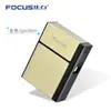 Estuche Portacigarrillos Recargable Focus YH035A, Estuche Duro para 20 Cigarrillos, Encendedor USB Desmontable para Hombres, Encendedor de Cigarrillos USB