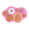Molde de Silicona DIY Rueda de Reloj de Engranajes Azúcar Flip Herramientas de Decoración de Pastel de Chocolate Herramientas para Hornear
