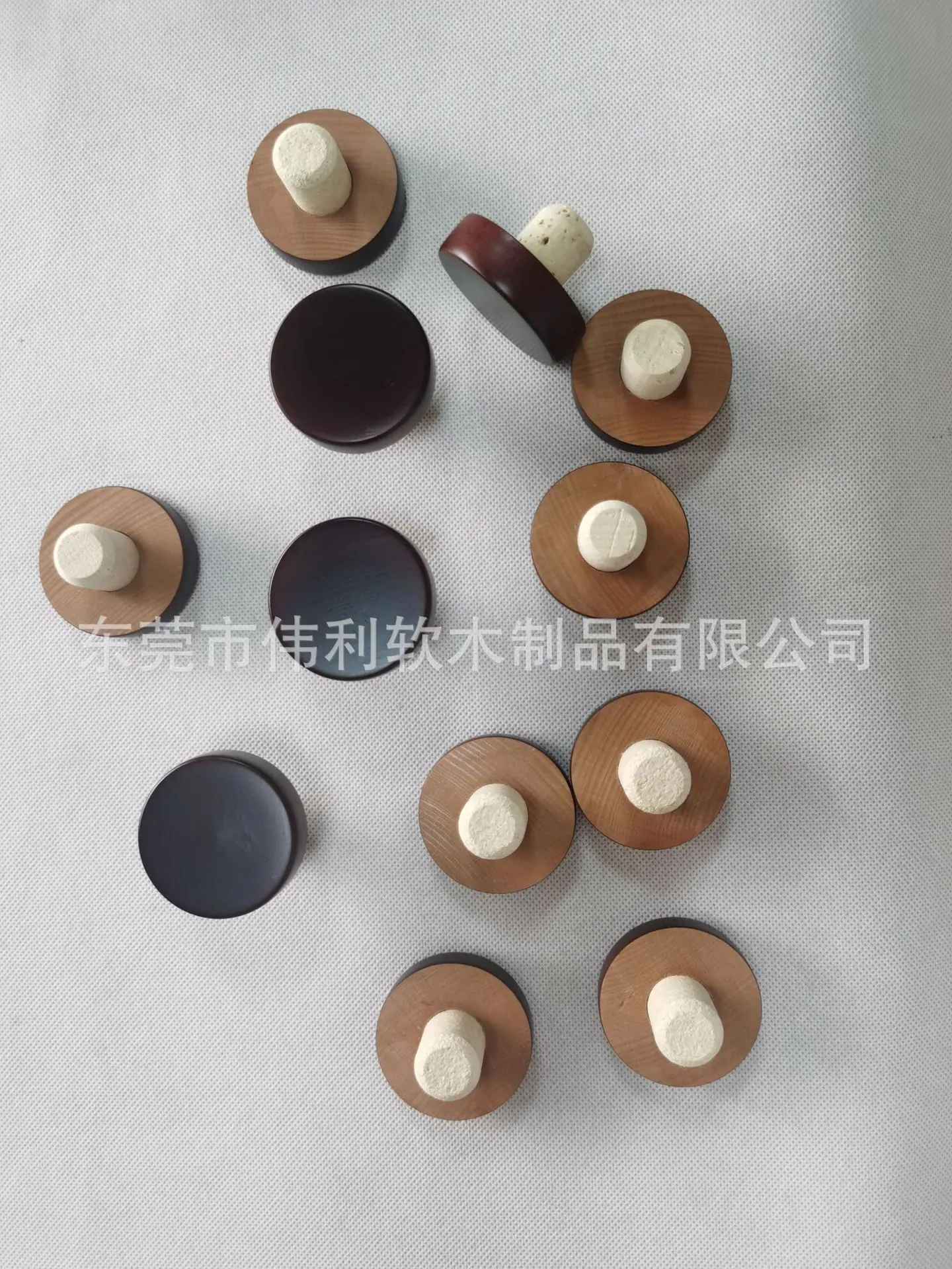 榉木盖加天然软木塞