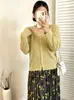 Ropa Versátil Suelta de Manga Larga Tipo Chaqueta para Mujeres Ligeramente Gorditas Tallas Grandes Otoño 2026 Cárdigan Informal de Punto para MM