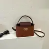 Estampa de textura transfronteiriça em relevo fio de bordado transfronteiriço 2026 moda simples elegante bolsa de ombro única bolsa transversal feminina