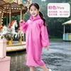 Capa de Chuva Não Descartável Estilo Longo para Exterior Anti-Chuva Forte Extra Grossa Adulto Crianças Homens e Mulheres Universal Montanhismo EVA Portátil