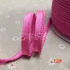 En stock 48 colores poliéster velcro con borde de cordón ribeteado tira de inserción de cuerda para ropa colchas sofás cojines tira de ribete