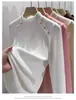 Camada interna térmica estilosa casual slim fit outono e inverno do Sudeste Asiático com gola alta meia