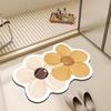 Tapete de piso de tierra de diatomeas antideslizante resistente a la suciedad fácil de cuidar baño absorbente tapete de pies puerta de inodoro puerta tapete absorbente de pies
