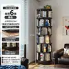 Estantería Giratoria de Madera Maciza Librería de 360 Grados Estante de Almacenamiento Integrado Montado en la Pared Extraíble Estantería de Piso para Esquina Armario de Almacenamiento para Niños