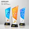 Trofeo de Cristal Personalizado y Medalla para Carrera de Relevos, Juegos Deportivos, Maratón y Campeonato de Carrera de Larga Distancia