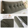Cabecero de Cuero y Terciopelo Respaldo Grande Cojín Almohada al por Mayor Cabecero de Sofá para Dormitorio Funda Suave Dropshipping Cojín de Soporte Lumbar para el Hogar