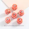 Acessórios de Joias DIY Transfronteiriços Contas Planas de Cerâmica Pulseira Olho Grego Acessórios para Roupas Materiais de Contas Contas de Fio