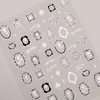 Marco de Óleo Vintage Pegatina para Uñas Joyería Plana con Adhesivo Estilo Europeo Lujo Ligero Marco de Óleo Pegatina para Uñas Arte de Uñas DH