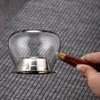 Jarra de Té de Vidrio de Borosilicato de Alta Capacidad, Resistente a Altas Temperaturas, con Filtro para Residuos de Té y Taza de Distribución Justa