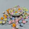 Llavero con bola de cristal de espuma de colores de 16 mm, colgante para bricolaje, accesorios de joyería hechos a mano, materiales hechos a mano.