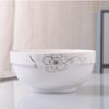 Tazón de Cerámica Doméstico Chino, Plato, Cuchara, Tazón Pequeño, Tazón para Arroz, Tazón para Sopa, Tazón para Fideos, Plato Hondo, Vajilla Combinable Gratis, Apto para Microondas