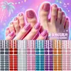 Zhengxiang Película de Esmalte de Uñas Rosa Cebolla Brillante Transfronteriza Pegatinas para Uñas 3D Juego Más Vendido Europeo y Americano Pegatinas para Arte de Uñas de Pies en la Playa