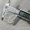 Nueva mariposa de pegamento de gota casera, mariposa de encaje blanco tridimensional, de alta calidad, accesorios de belleza hechos a mano del valle caseros