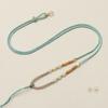 Cadena de clavícula pequeña cuerda mambo collar tejido a mano cuerda color oro champán ágata jade colgante cuerda productos de alta calidad cuerda para colgante