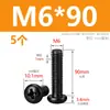 Tornillos M2M3M4M5M6M8 Negros de Acero Inoxidable 304, Tornillos de Cabeza Redonda Phillips, Tornillos para Máquina de Cabeza Plana Zincados Negros