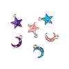 Pingente Liga Metálica Gota de Óleo Estrela Lua Pingente Pequeno Materiais para Produção DIY Atacado Acessórios para Nail Art