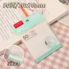 50 Hojas de Notas Adhesivas Transparentes Esmeriladas Tiras Adhesivas de Color Fluorescente para Mascotas Notas Adhesivas para Estudiantes Papel Adhesivo Notas Adhesivas Reutilizables Notas de Memo