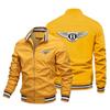 Chaqueta de béisbol americana, elegante, para coche, motociclista, informal, holgada, deportiva, de talla grande, para comercio exterior, para hombre