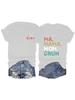 T-shirt feminina de verão europeia e americana MAMA MOM com estampa de letras, gola redonda, manga curta, moda casual, exportação estrangeira, sucessos