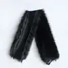 Gola de Pele Sintética de Raposa Capa à Prova de Frio de Inverno Casaco de Algodão Punho com Gola de Pele Sintética Acessórios de Vestuário Gola Grande de Pele