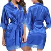 Camisola Europeia e Americana de Tamanho Grande, Lingerie Sexy de Tentação, Roupão Sexy Estilo Exportação, Pijama Sexy de Seda Gelo 3025