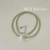 Onihan Plata esterlina S925 granate natural turmalina cuentas sueltas cuentas perla hecho a mano diy pulsera collar
