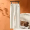 Jeans de moda para mujer para otoño, pantalones rectos de tiro alto ajustados, nuevo modelo 2026, pantalones casuales de algodón lavado para mujer