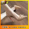 Novedad Verano 2025 Zapatos de Tacón Alto con Plataforma Impermeables y Calados para Mujeres Petites, con Suela Gruesa, Elegantes y Versátiles, Cómodos para los Pies
