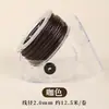 Cuerda Redonda Encerada en Caja para Manualidades Tejido a Mano Cuerda para Collar Cordón No Descolorante Cuerda de Cera para Pulsera Cadena para Colgar